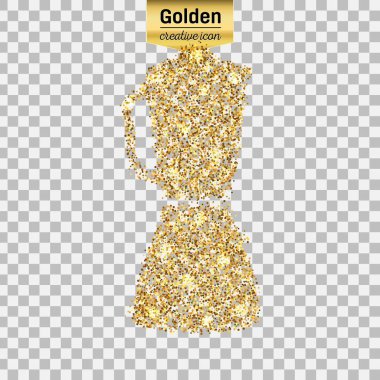 Altın glitter vektör simgesi