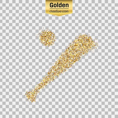 Altın glitter vektör nesnesi