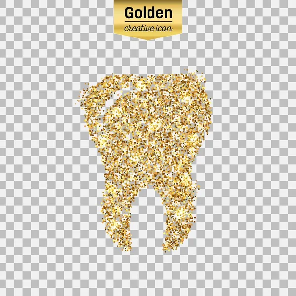 Χρυσά glitter εικονίδιο του φορέα — Διανυσματικό Αρχείο