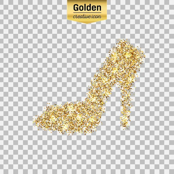 Altın glitter vektör simgesi