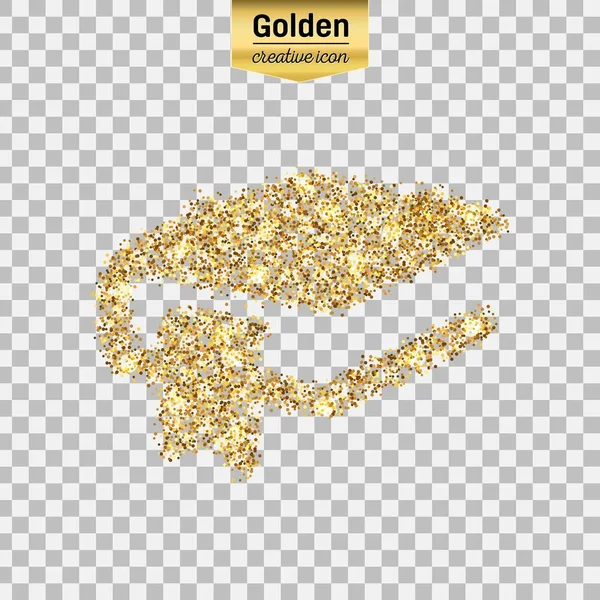 Icona vettoriale glitter oro — Vettoriale Stock