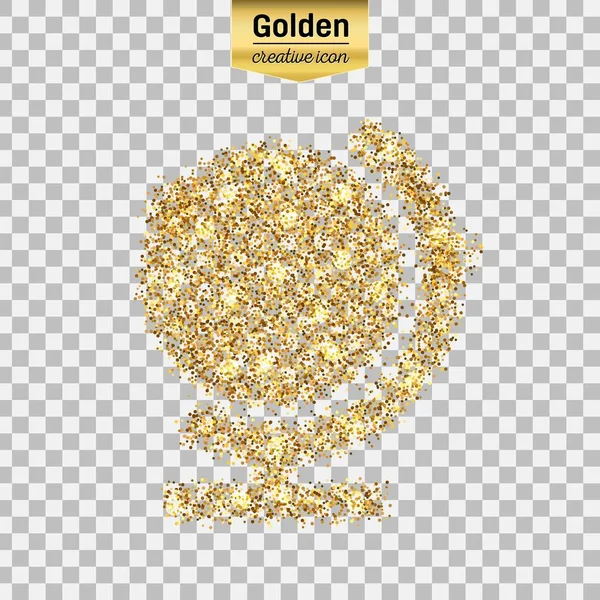 Icono vectorial brillo oro — Archivo Imágenes Vectoriales