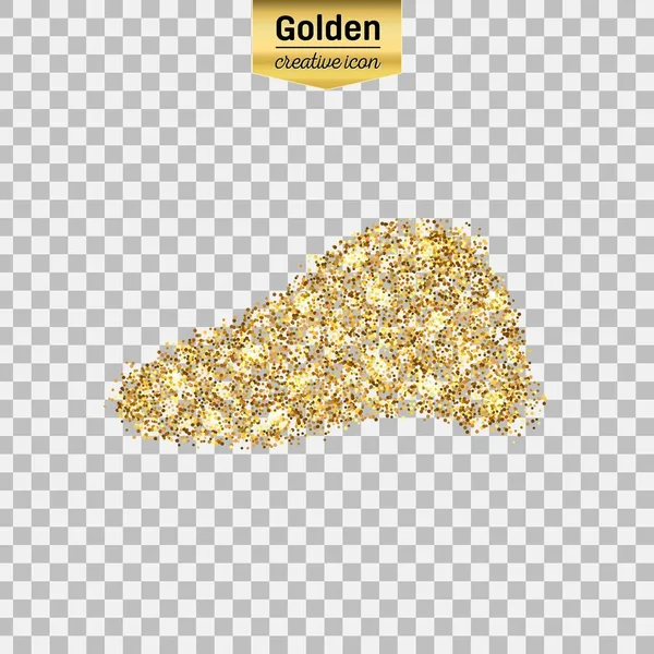 Gouden glitter vector pictogram — Stockvector