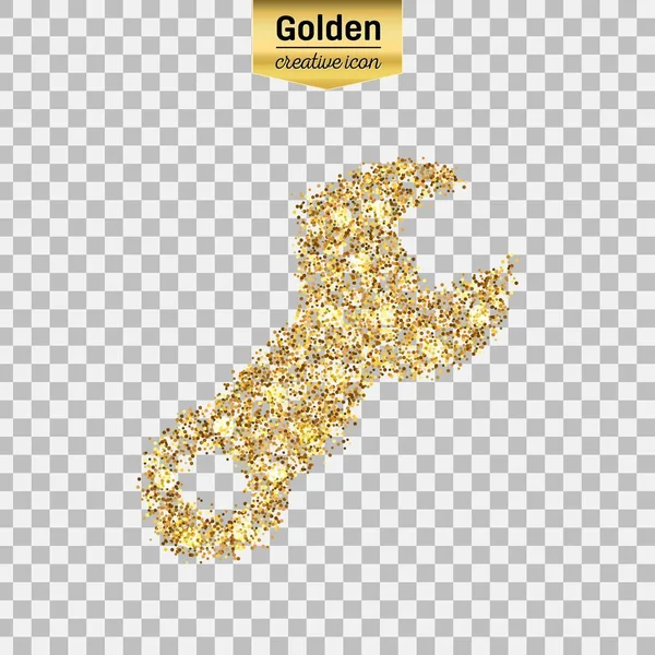 Guld glitter vektor symbol — Stock vektor