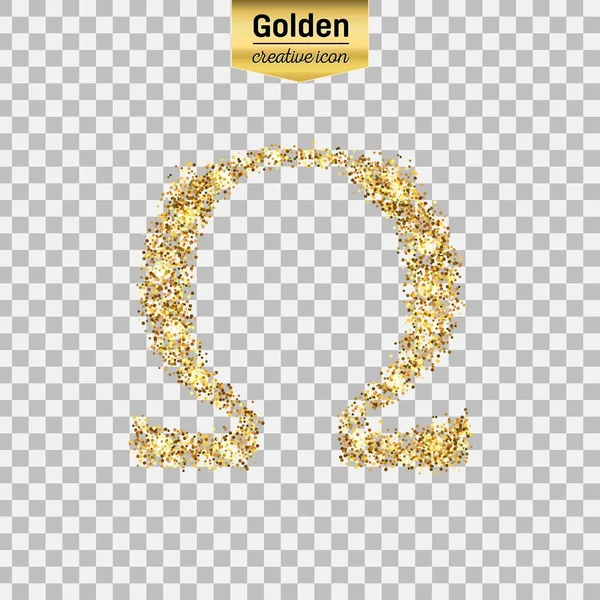 Guld glitter vektor symbol — Stock vektor