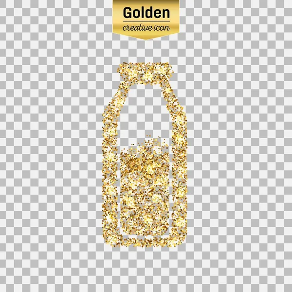 Icona vettoriale glitter oro — Vettoriale Stock