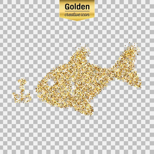 Guld glitter vektorobjekt — Stock vektor