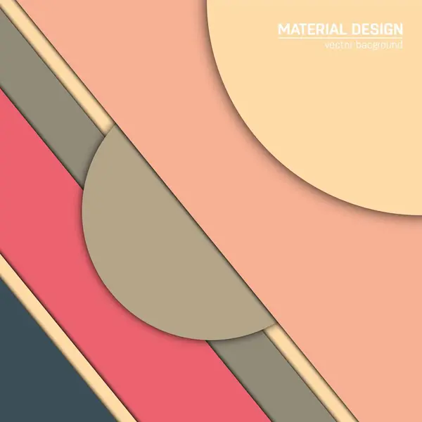 Fundo de design de material vetorial. Modelo de layout de conceito criativo abstrato. Para web e aplicativo móvel, design de ilustração de arte em papel. estilo em branco, cartaz, livreto. Elemento de papel de parede movimento. Plano ui — Vetor de Stock