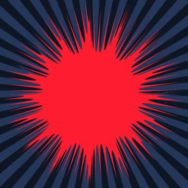 Yaratıcı soyut kavram vektör çizgi roman pop sanat tarzı boş düzeni şablonu bulutlar kiriş ve arka plan üzerinde izole nokta şekli ile. Satışı büyük başlığı, boş kabarcık, illüstrasyon çizgi roman tasarım için