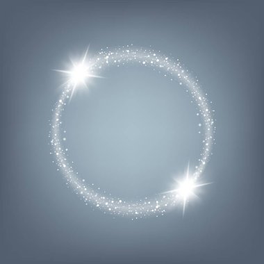 Parlak ışık efektlerinden oluşan yaratıcı bir konsept vektör kümesi siyah arka planda izole edilmiş kıvılcımlarla parlar. Resim tasarımı için, Noel kutlaması için pankart, sihirli ışık ışını