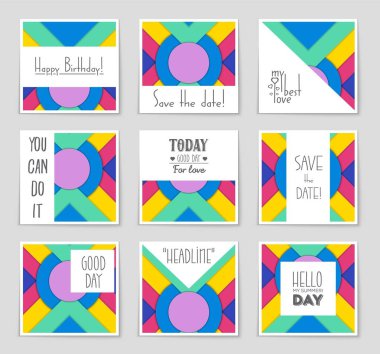 Soyut vektör düzen arka plan set. Sanat tasarım şablonu, liste, sayfa, mockup broşür Tema stili, afiş, fikir, kapak, kitapçık, baskı, el ilanı için kitap, boş, kartı, reklam, işareti, sayfa a4.