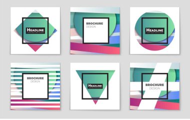 Soyut vektör düzen arka plan set. Sanat tasarım şablonu, liste, sayfa, mockup broşür Tema stili, afiş, fikir, kapak, kitapçık, baskı, el ilanı için kitap, boş, kartı, reklam, işareti, sayfa a4.