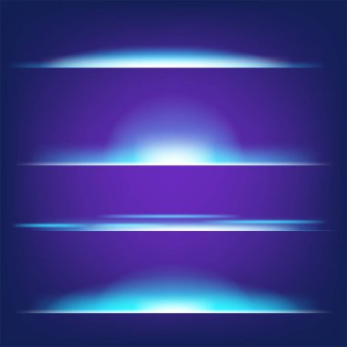 Parlak ışık efektlerinden oluşan yaratıcı bir konsept vektör kümesi siyah arka planda izole edilmiş kıvılcımlarla parlar. Resim tasarımı için, Noel kutlaması için pankart, sihirli ışık ışını