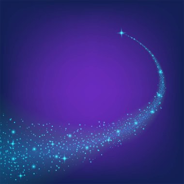 Parlak ışık efektlerinden oluşan yaratıcı bir konsept vektör kümesi siyah arka planda izole edilmiş kıvılcımlarla parlar. Resim tasarımı için, Noel kutlaması için pankart, sihirli ışık ışını