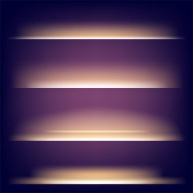 Parlak ışık efektlerinden oluşan yaratıcı bir konsept vektör kümesi siyah arka planda izole edilmiş kıvılcımlarla parlar. Resim tasarımı için, Noel kutlaması için pankart, sihirli ışık ışını