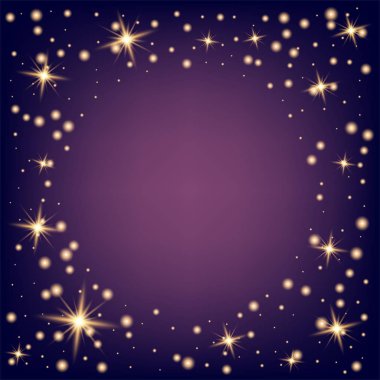 Parlak ışık efektlerinden oluşan yaratıcı bir konsept vektör kümesi siyah arka planda izole edilmiş kıvılcımlarla parlar. Resim tasarımı için, Noel kutlaması için pankart, sihirli ışık ışını