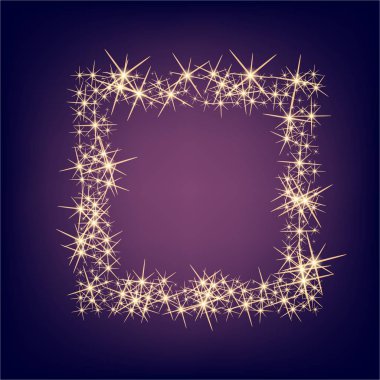 Parlak ışık efektlerinden oluşan yaratıcı bir konsept vektör kümesi siyah arka planda izole edilmiş kıvılcımlarla parlar. Resim tasarımı için, Noel kutlaması için pankart, sihirli ışık ışını