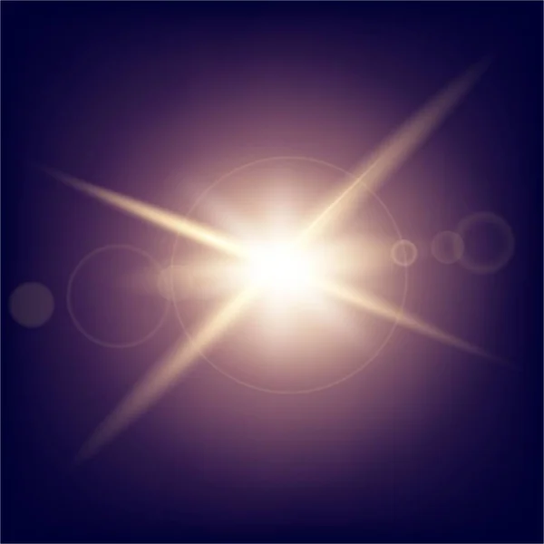 Kreatív koncepció Világító fényeffektus csillagok vektorkészlete fekete alapon izolált szikrákkal pattan ki. Illusztráció sablon művészet design, banner karácsonyra ünnepelni, mágikus flash energia sugár — Stock Vector