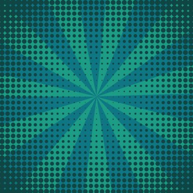 Yaratıcı soyut kavram vektör çizgi roman pop sanat tarzı boş düzeni şablonu bulutlar kiriş ve arka plan üzerinde izole nokta şekli ile. Satışı büyük başlığı, boş kabarcık, illüstrasyon çizgi roman tasarım için