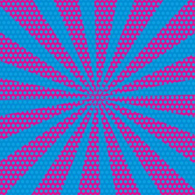 Yaratıcı soyut kavram vektör çizgi roman pop sanat tarzı boş düzeni şablonu bulutlar kiriş ve arka plan üzerinde izole nokta şekli ile. Satışı büyük başlığı, boş kabarcık, illüstrasyon çizgi roman tasarım için