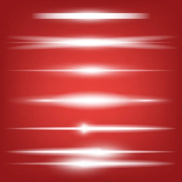 Parlak ışık efektlerinden oluşan yaratıcı bir konsept vektör kümesi siyah arka planda izole edilmiş kıvılcımlarla parlar. Resim tasarımı için, Noel kutlaması için pankart, sihirli ışık ışını — Stok Vektör
