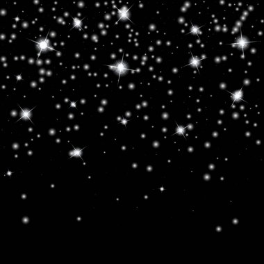 Arka plan üzerinde izole soyut yaratıcı Noel yağan kar. Vektör çizim clipart art Xmas tatil dekorasyon için. Kavram fikir tasarım öğesi. Gerçekçi kar tanesi. Kış Don etkisi