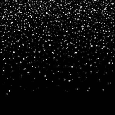 Arka plan üzerinde izole soyut yaratıcı Noel yağan kar. Vektör çizim clipart art Xmas tatil dekorasyon için. Kavram fikir tasarım öğesi. Gerçekçi kar tanesi. Kış Don etkisi