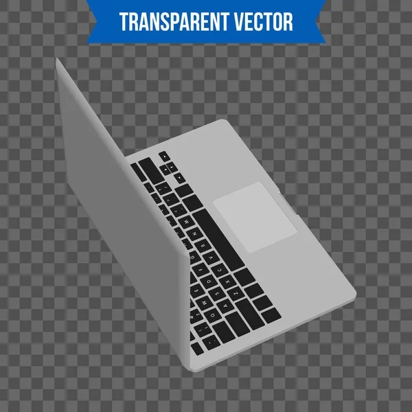 Abstrakte kreative Laptop. isolierte Attrappe auf Hintergrund. isometrische 3D-Vorlage. für Web und mobile App Cliparts Art. Konzeptidee Gestaltungselement. Vektor Illustration Infografik Thema — Stockvektor