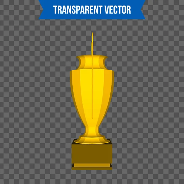 Copo de troféu criativo abstrato. Um mockup isolado no fundo. Modelo de estilo 3D isométrico. Para web e mobile app clipart art. Concepção elemento de design ideia. Vetor ilustração infográficos tema — Vetor de Stock