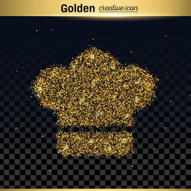 Altın glitter vektör simgesi