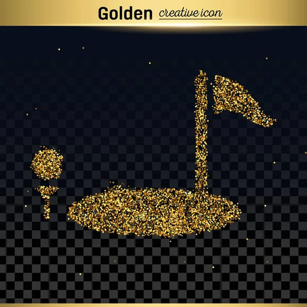 Gold-Glitzervektorsymbol — Stockvektor