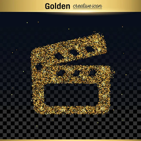 Ícone de vetor de brilho dourado —  Vetores de Stock