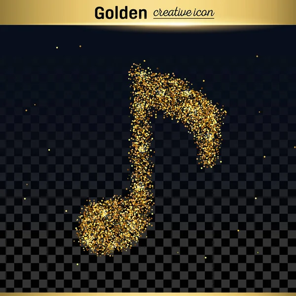 Zlatý třpyt vektorové ikony — Stockový vektor