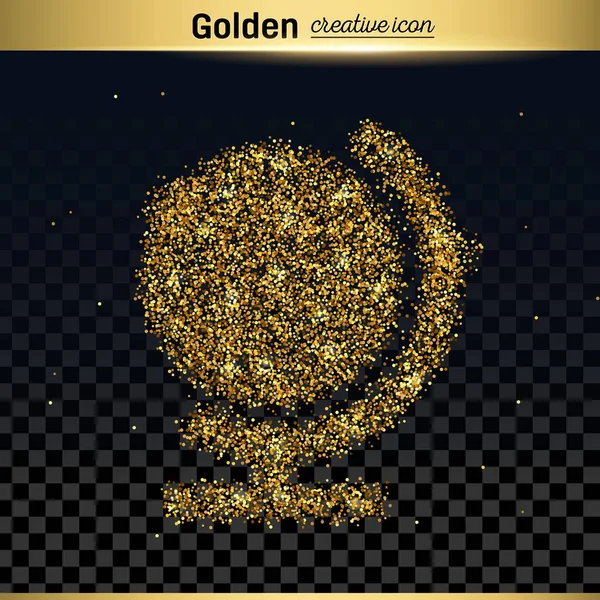 Золотий блиск вектор значок — стоковий вектор