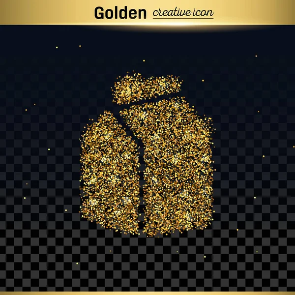 Ícone de vetor de brilho dourado —  Vetores de Stock