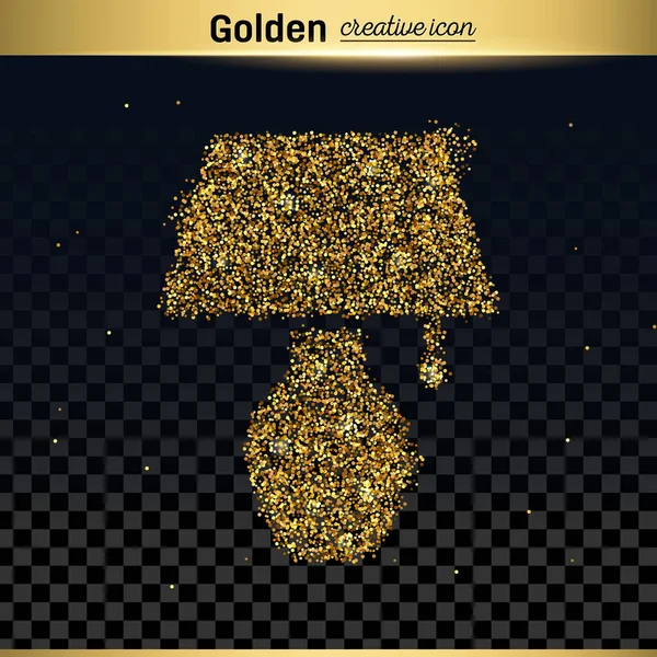 Gold-Glitzervektorsymbol — Stockvektor