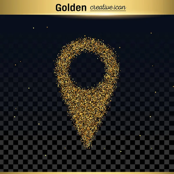 Gold-Glitzervektorsymbol — Stockvektor