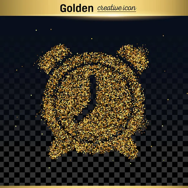 Icono vectorial brillo oro — Vector de stock