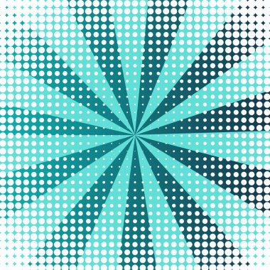 Soyut yaratıcı kavramı vektör komik pop sanat tarzı boş, düzeni şablonu bulutlar kiriş ve arka plan üzerinde izole nokta şekli ile. Satışı büyük başlığı, boş kabarcık, illüstrasyon noktalı resim kitap tasarımı için