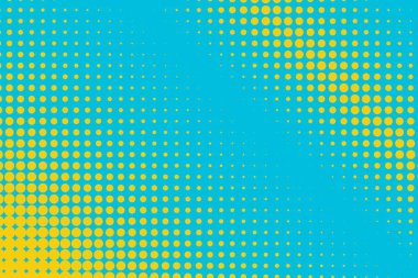 Soyut yaratıcı kavramı vektör komik pop sanat tarzı boş, düzeni şablonu bulutlar kiriş ve arka plan üzerinde izole nokta şekli ile. Satışı büyük başlığı, boş kabarcık, illüstrasyon noktalı resim kitap tasarımı için