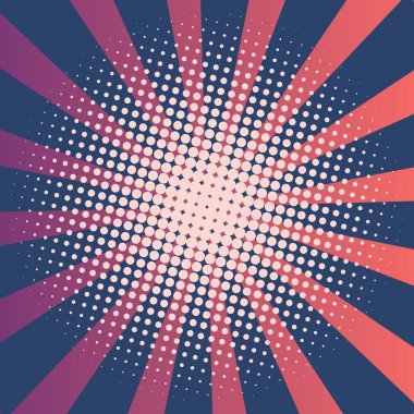 Soyut yaratıcı kavramı vektör komik pop sanat tarzı boş, düzeni şablonu bulutlar kiriş ve arka plan üzerinde izole nokta şekli ile. Satışı büyük başlığı, boş kabarcık, illüstrasyon noktalı resim kitap tasarımı için