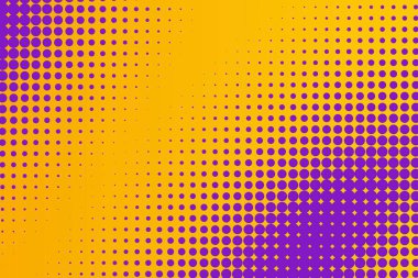 Soyut yaratıcı kavramı vektör komik pop sanat tarzı boş, düzeni şablonu bulutlar kiriş ve arka plan üzerinde izole nokta şekli ile. Satışı büyük başlığı, boş kabarcık, illüstrasyon noktalı resim kitap tasarımı için