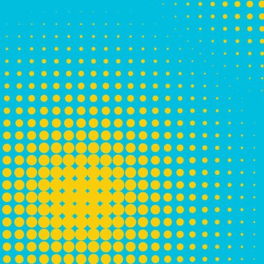 Soyut yaratıcı kavramı vektör komik pop sanat tarzı boş, düzeni şablonu bulutlar kiriş ve arka plan üzerinde izole nokta şekli ile. Satışı büyük başlığı, boş kabarcık, illüstrasyon noktalı resim kitap tasarımı için