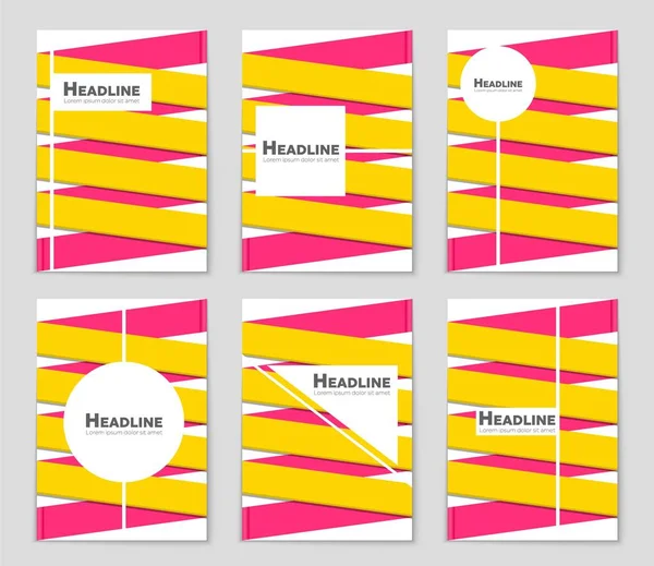 Abstract vector lay-out achtergrond instellen. Voor kunst sjabloonontwerp, lijst, pagina, mockup de stijl van het thema van de brochure, banner, idee, cover, boekje, print, flyer, boek, leeg, kaart, advertentie, teken, blad,, a4. — Stockvector