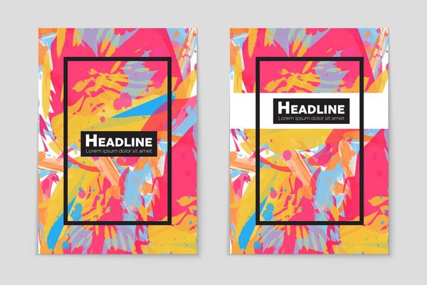 Abstract vector layout background set. For art template design, list, page, mockup brochure theme style, banner, idea, cover, booklet, print, flyer, book, blank, card, ad, sign, sheet,, a4.