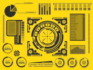 Soyut gelecek, kavram vektör fütüristik mavi sanal grafik dokunmatik kullanıcı arayüzü Hud. Web, site, izole arka plan, techno, online tasarım, iş, GUI, UI, kit, hud üzerinde mobil uygulamalar için.