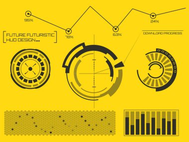 Soyut gelecek, kavram vektör fütüristik mavi sanal grafik dokunmatik kullanıcı arayüzü Hud. Web, site, izole arka plan, techno, online tasarım, iş, GUI, UI, kit, hud üzerinde mobil uygulamalar için.