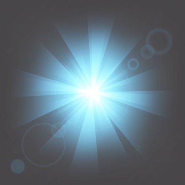 Parlak ışık efektlerinden oluşan yaratıcı bir konsept vektör kümesi siyah arka planda izole edilmiş kıvılcımlarla parlar. Resim tasarımı için, Noel kutlaması için pankart, sihirli ışık ışını.