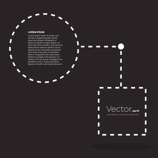 Concept abstrait vecteur vide discours carré citation texte bulle. Pour application web et mobile isolée en arrière-plan, conception de gabarits d'illustration, présentation créative, infographie commerciale médias sociaux . — Image vectorielle