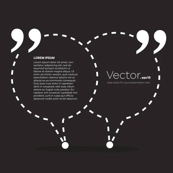 Concept abstrait vecteur vide discours carré citation texte bulle. Pour application web et mobile isolée en arrière-plan, conception de gabarits d'illustration, présentation créative, infographie commerciale médias sociaux . — Image vectorielle